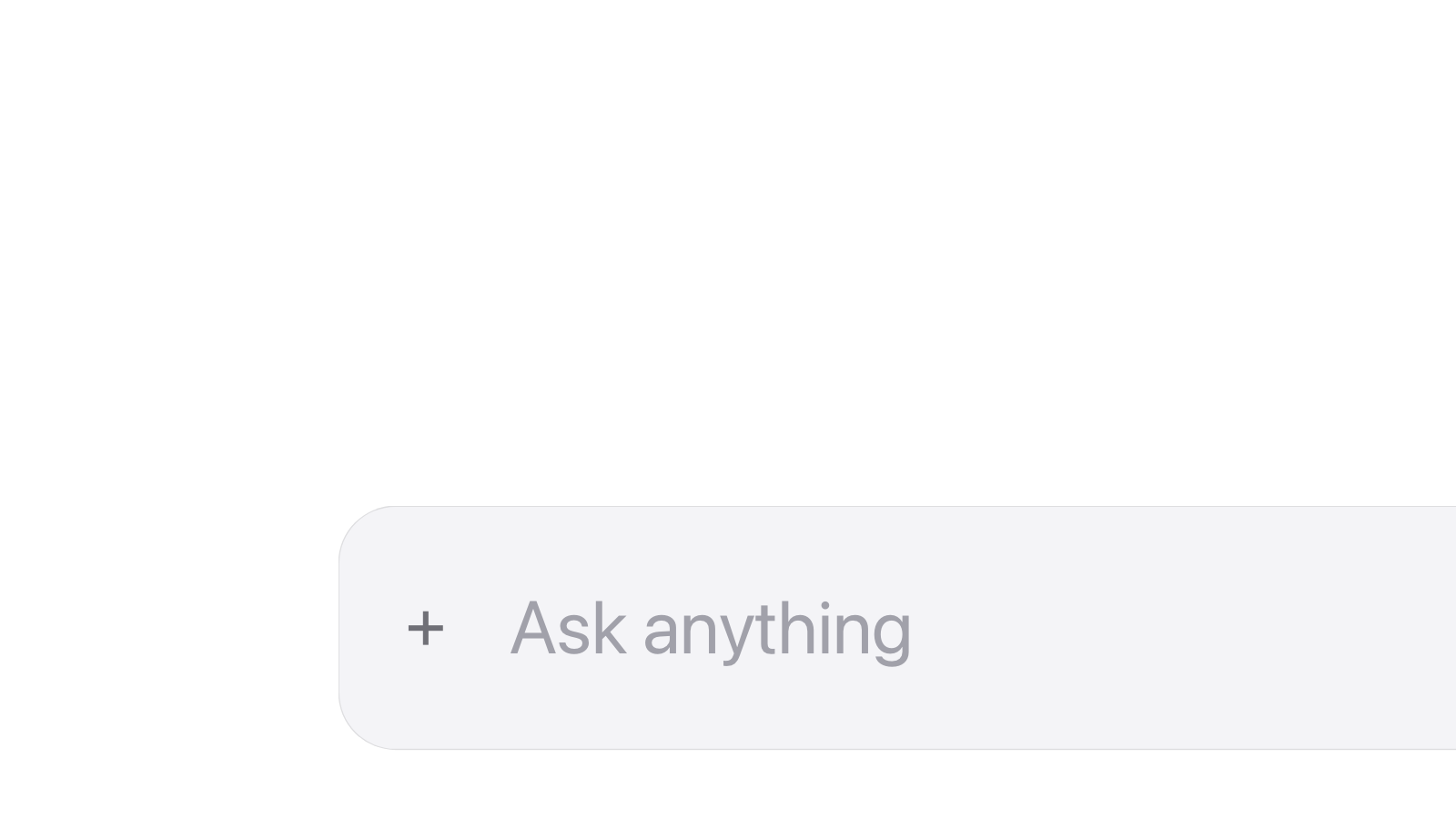 Configure personalization toggle inside a chat menu